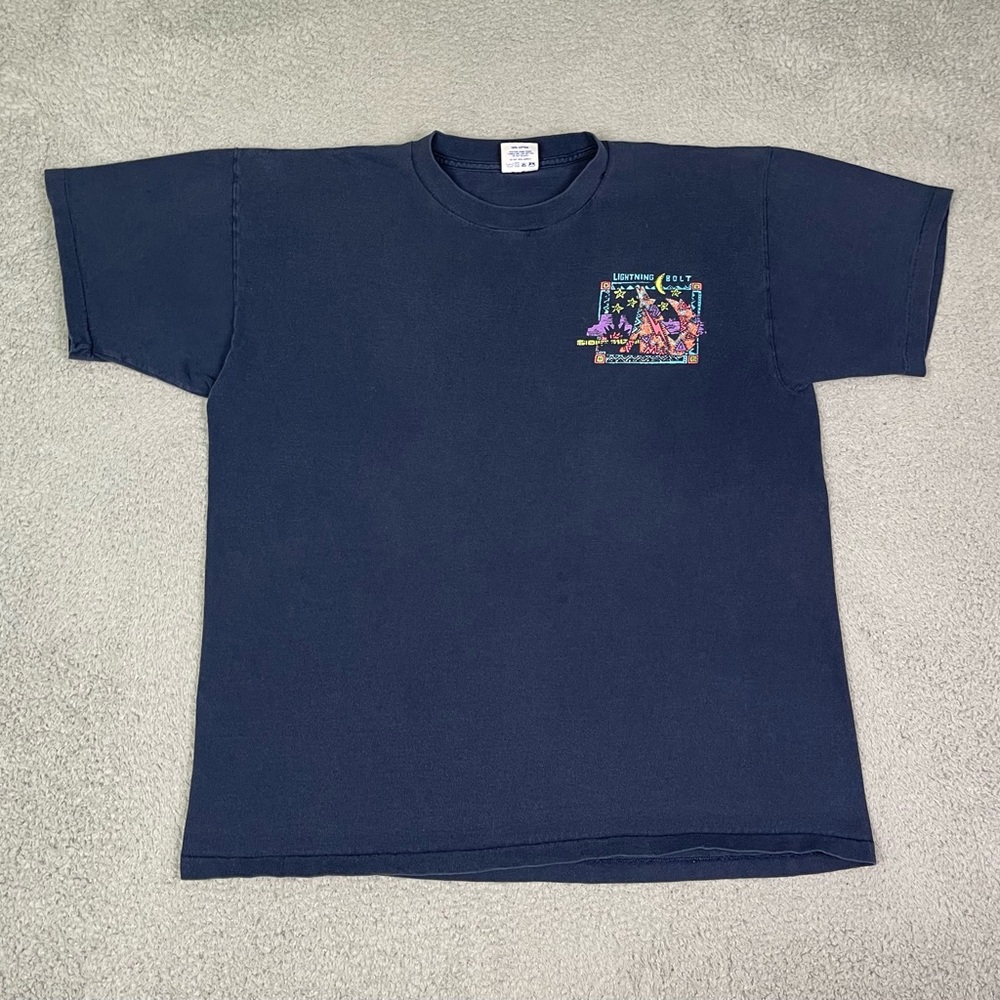 Vintage 90s lightning‎ bolt surfing T-shirt - Picture 2 of 4